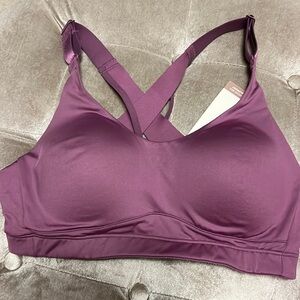 Calia light purple medium support sports bra, new